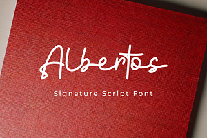 Albertos - Signature Script Font