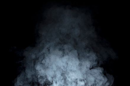 Smoke on black background