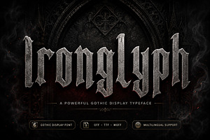 Gothic Blackletter Display Font