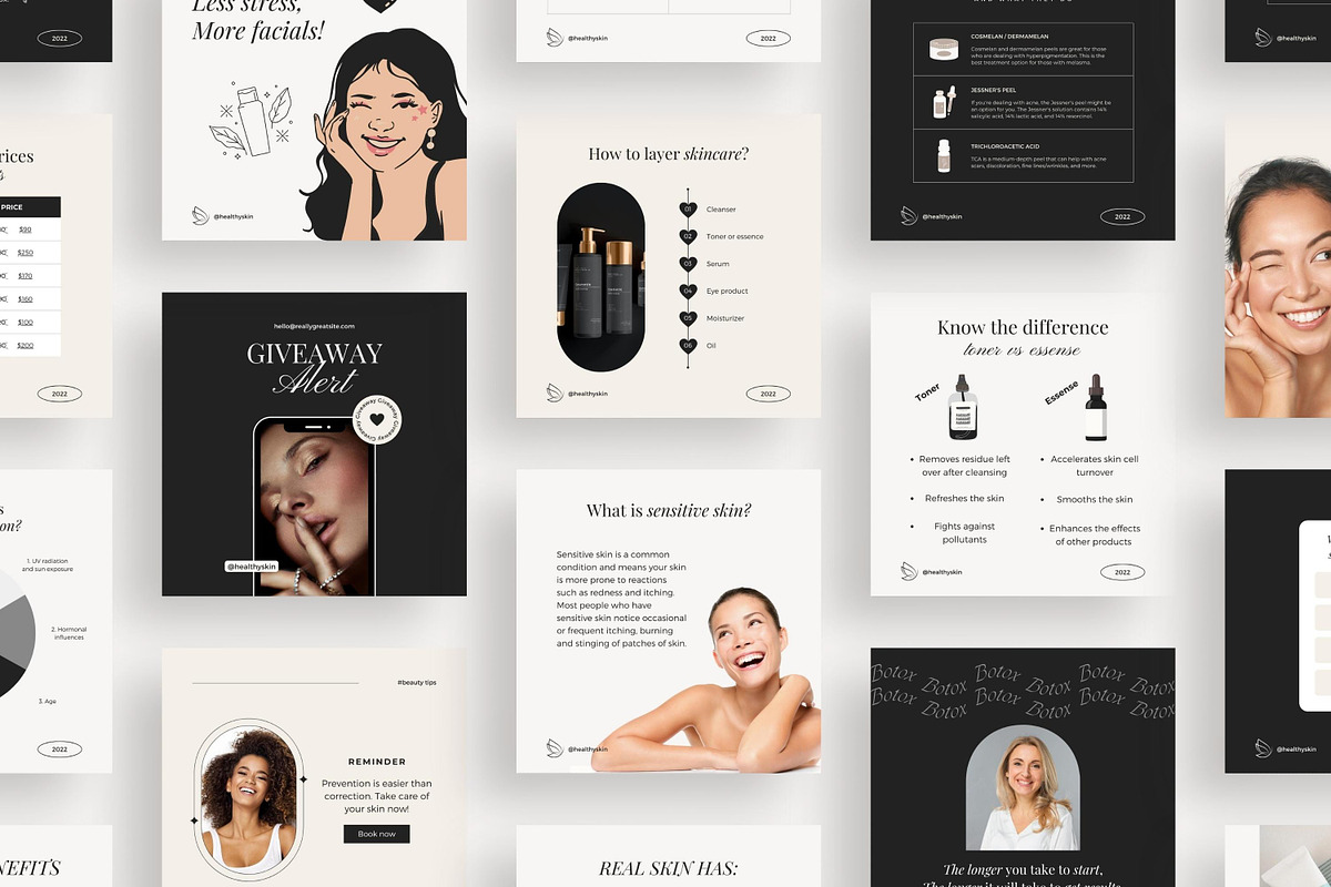 Canva Esthetician templates, a Social Media Template by LiliesandBerries (Photo 9 of 19)