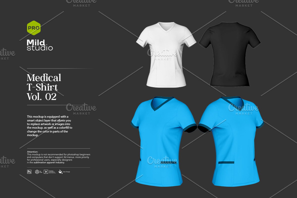 Medical T-Shirt Mockup v02, a Shirt Mockup by Mildstudio (Photo 1 of 10)