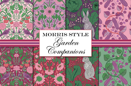 William Morris Garden Patterns, a Pattern Graphic by RachelStudio