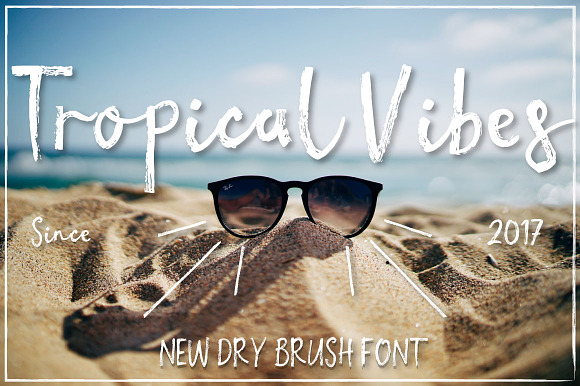 Tropical vibes - Dry brush font preview 8