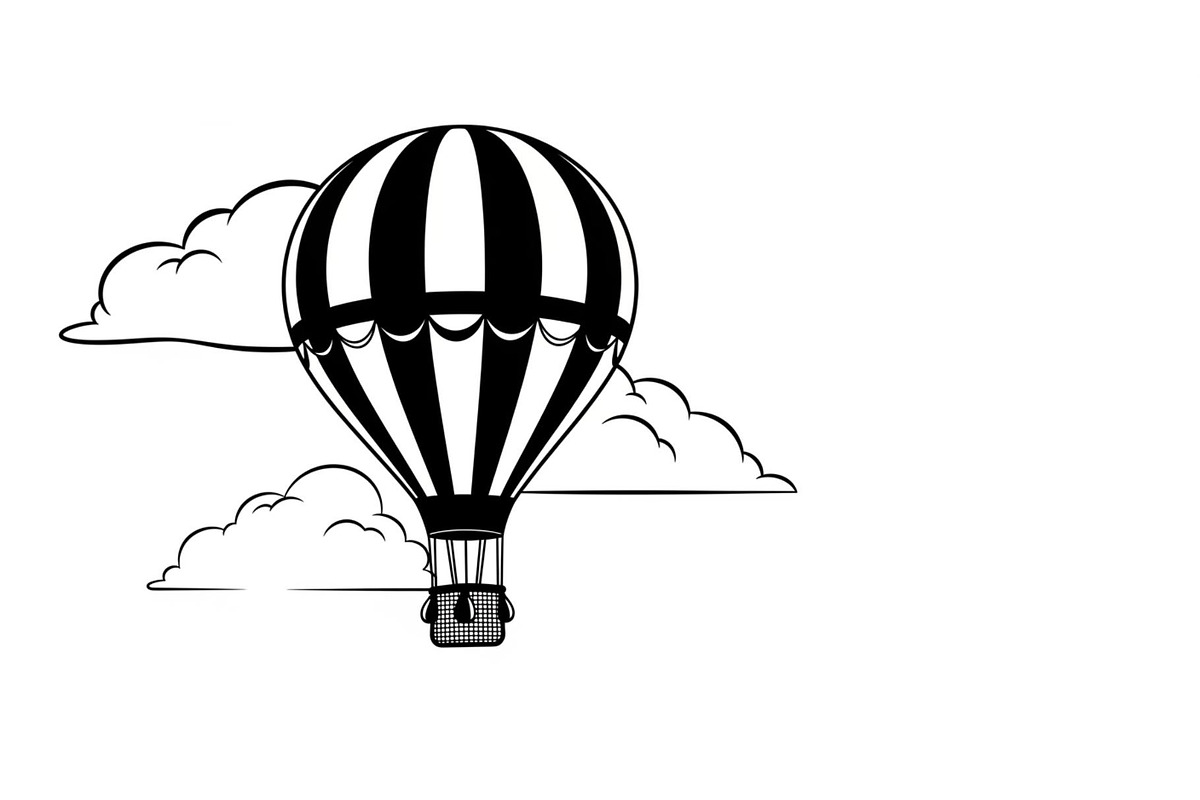 Hot Air Balloon Sky Bundle, an Illustration by yasushie (Photo 30 of 31)