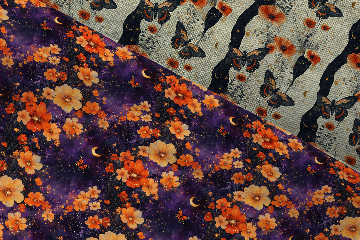 Butterfly's Garden Seamless Patterns, a Pattern Graphic by Curve Design (Photo 5 of 12)
