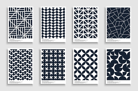 Geometric modern textured posters