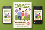Family Weekend Event Flyer Set, a Flyer Template by Annora Studio (Thumbnail 2 of 6)