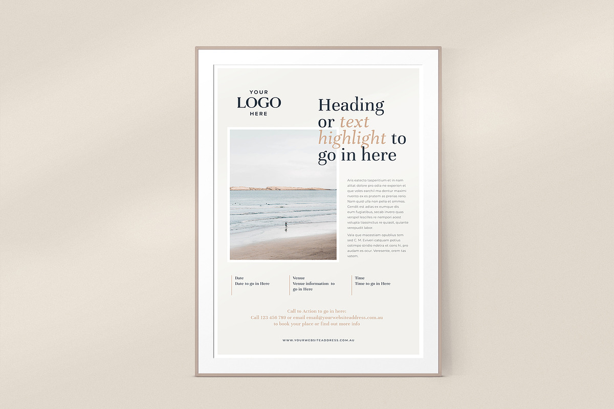 The CC - A4 Posters, a Poster Template by The Design Order Store (Photo 5 of 5)