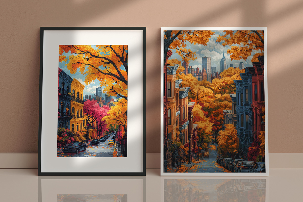 Oil Painting Style Cityscape, a Decorative Illustration by Housui Patterns (Photo 6 of 9)