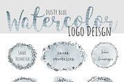 Watercolor Brush TextureDusty Blue, a Texture Graphic by Sahar Heumesser (Thumbnail 4 of 8)