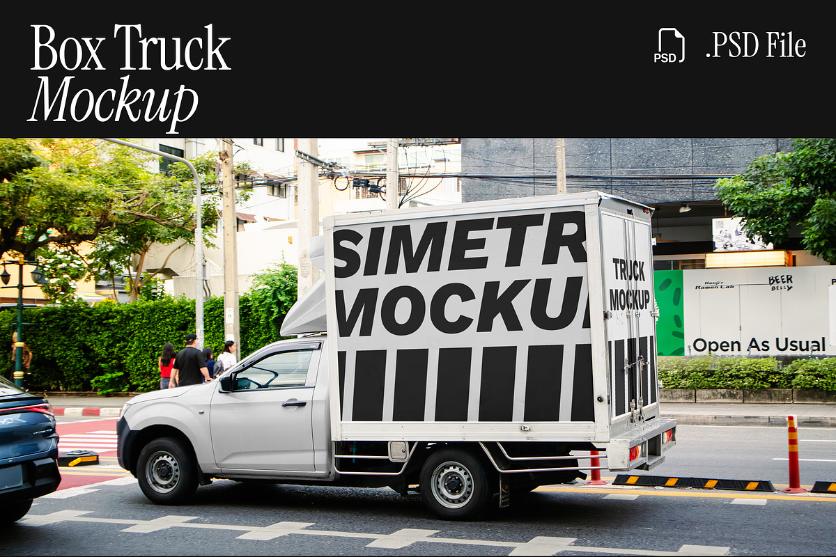Truck Mockup, an Advertising Mockup by Simetrica Labs (Photo 1 of 3)