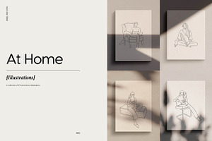 At Home: Line Drawings