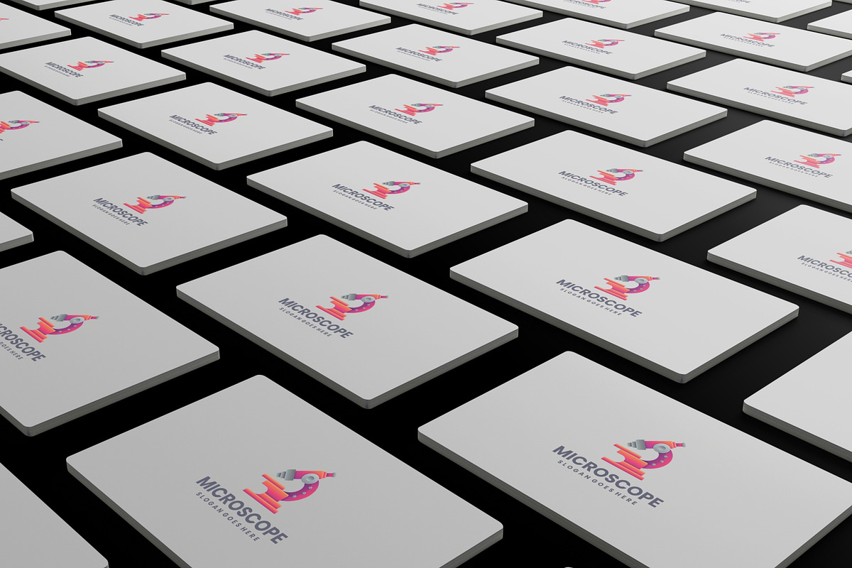 Gradient Modern Microscope Logo, a Branding & Logo Template by Artnivora.Std (Photo 4 of 4)