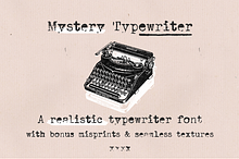 Mystery Typewriter font