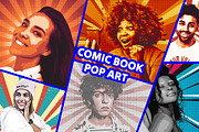 Editable Comic Art Photo Effect, an Action Add-On by Photoshop Action (Thumbnail 1 of 7)