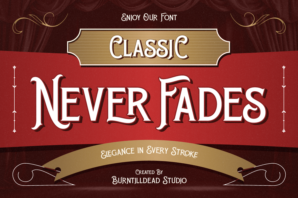 Rusther, a Serif Font by Burntilldead (Photo 12 of 12)