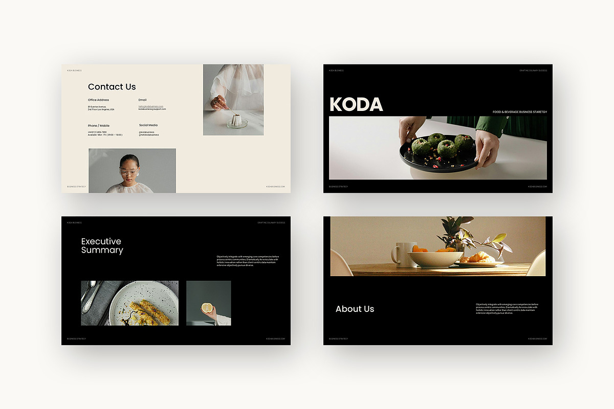Koda : F&B Business Google Slides, a Presentation Template by Punkl Camp (Photo 11 of 16)
