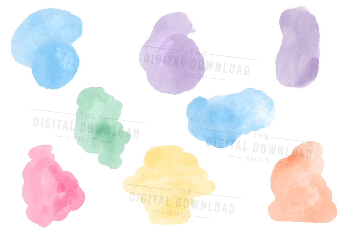 Watercolor Elements Clipart, an Object Graphic by The Digital Download Shop (Photo 6 of 9)
