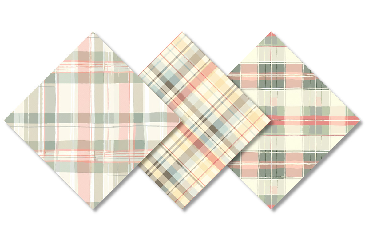 Pastel Plaid Seamless Digital Paper, a Pattern Graphic by Canvas Craft (Photo 9 of 9)