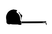 Tape Measure Tool Silhouette Bundle, a Graphic by Designer_Momina (Thumbnail 3 of 10)