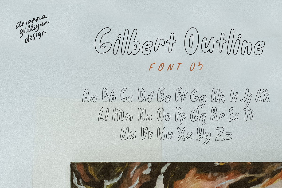Gilligan Hand Drawn Font Bundle, a Handwritten Font by Drawn By Arianna (Photo 4 of 5)
