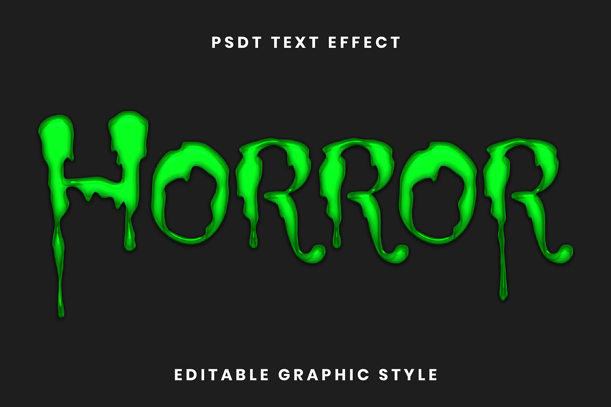 Glossy Slime Dripping Text Effect
