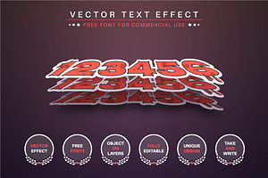 Three Blood - Editable Text Effect