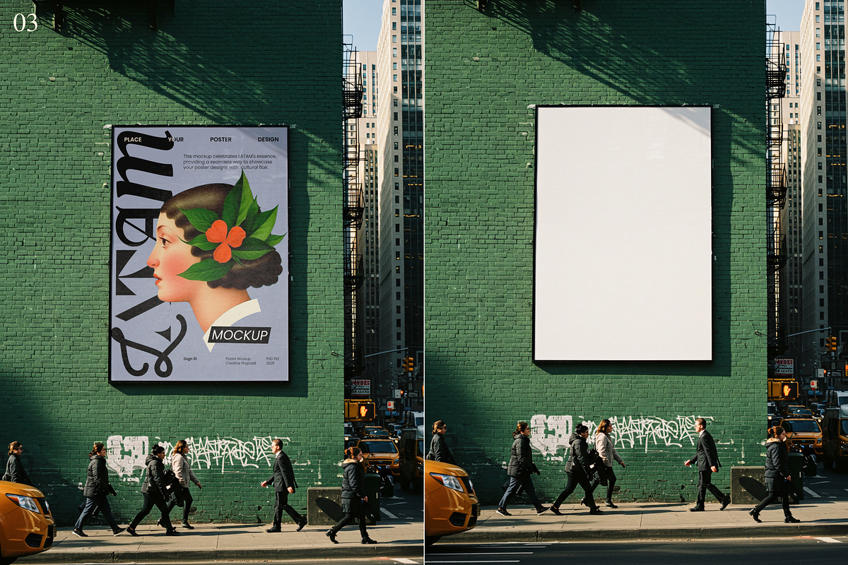 NY Poster Mockup Bundle, an Advertising Mockup by Goodies.Buro (Photo 4 of 6)
