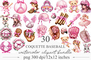 Pink Ribbon Coquette Baseball, an Illustration by Designking (Thumbnail 1 of 5)