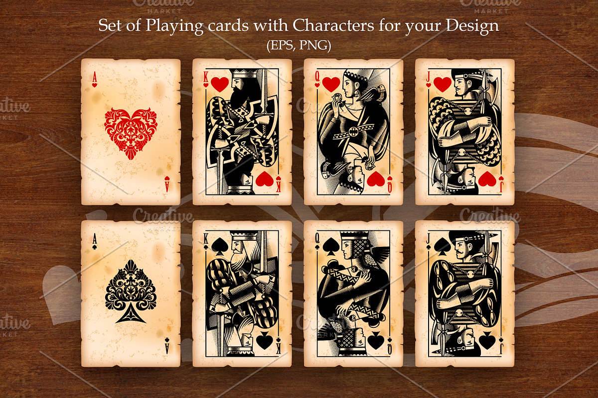 Original Vintage Playing cards, an Object Illustration by Retro Graphic Box (Photo 4 of 5)