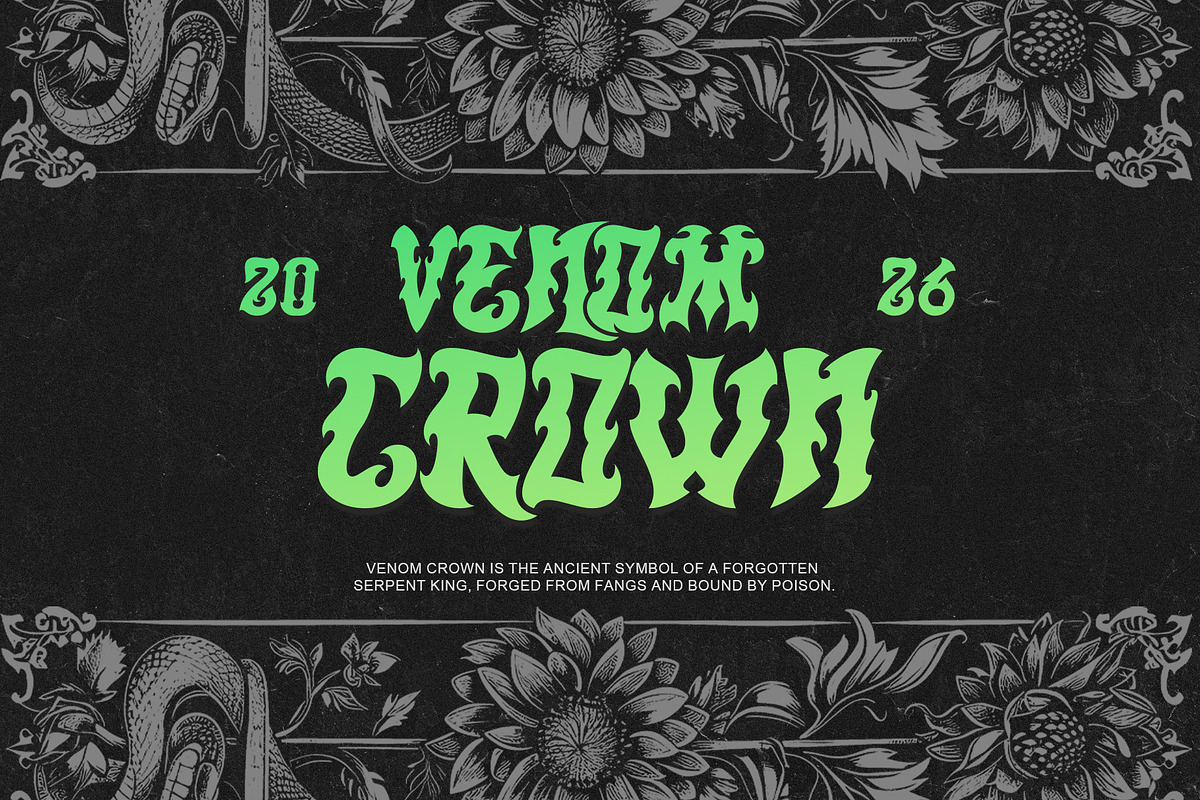 Kelmora - Retro Gothic Tattoo Font, a Blackletter Font by Letterara (Photo 8 of 15)
