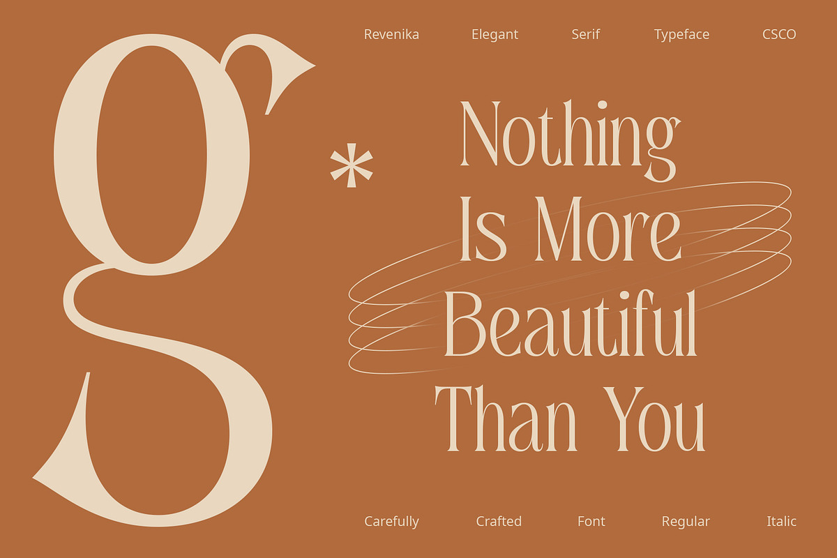 Revenika – Elegant Serif, a Serif Font by Craft Supply Co. (Photo 4 of 8)