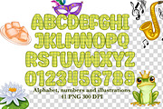Princess alphabet clipart bundle, a Decorative Illustration by LoLoArt (Thumbnail 3 of 3)