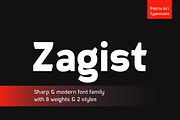 Zagist Font Family, a Sans Serif Font by Patria Ari (P4tcreativa) (Thumbnail 1 of 13)