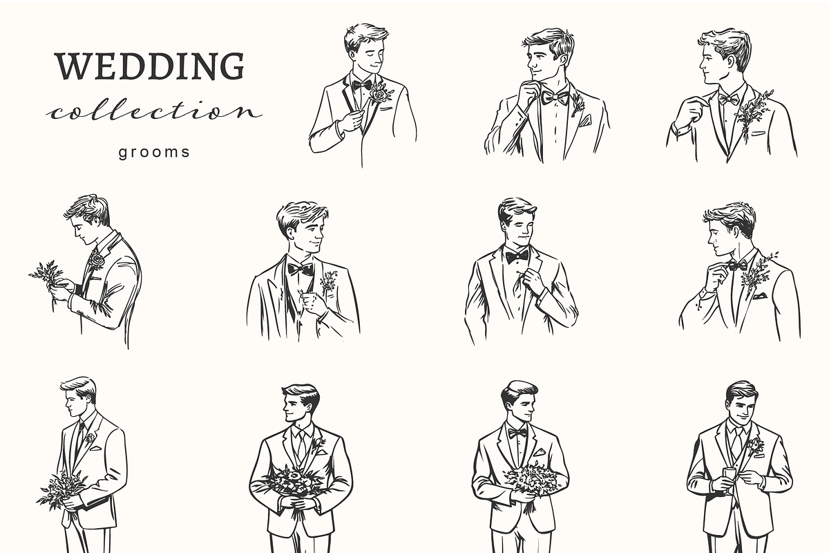 Elegant Wedding Illustration Bundle, an Object Illustration by NatalieArtShop (Photo 4 of 13)
