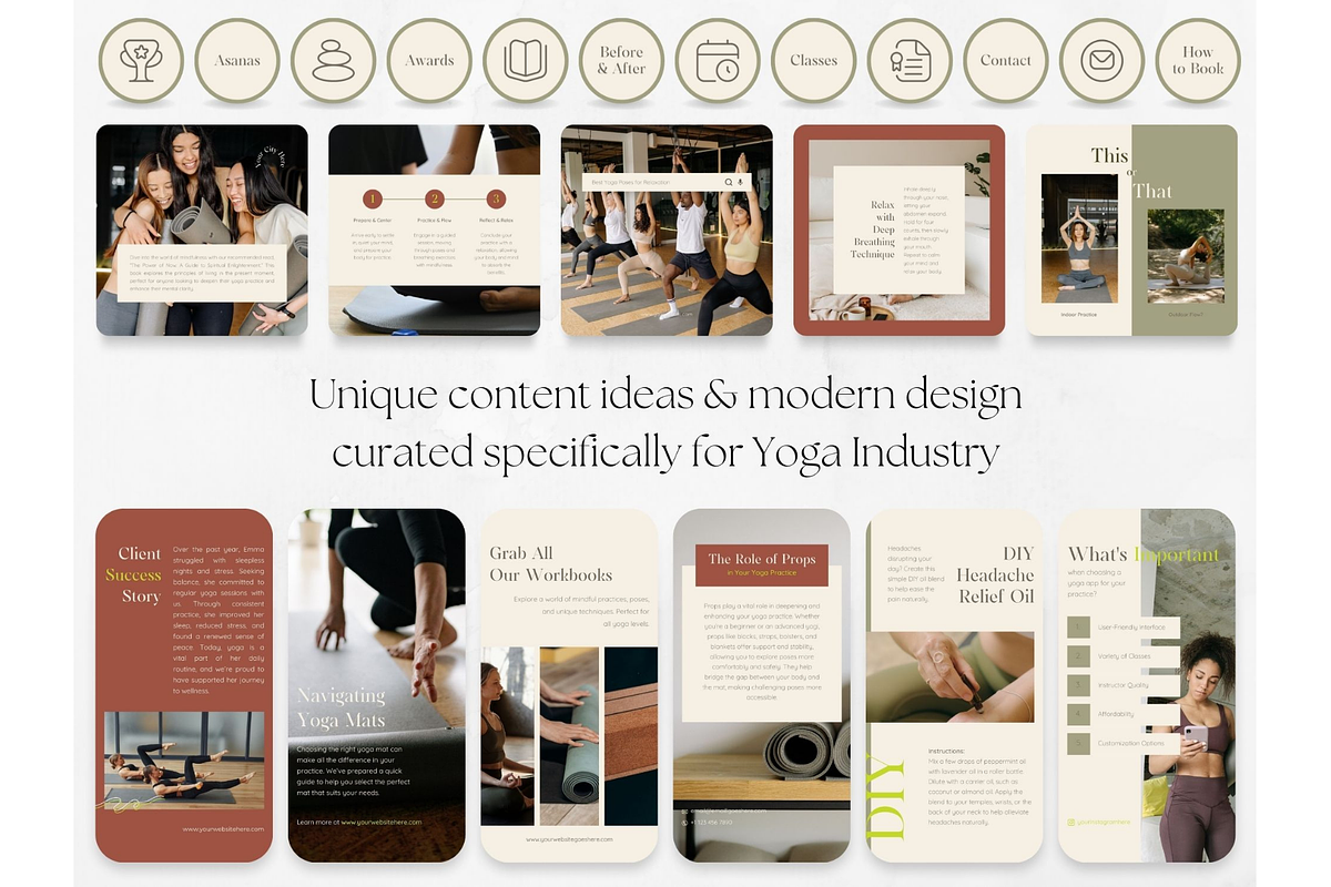 300 Yoga Social Media BUNDLE, a Social Media Template by PatternLab. (Photo 6 of 10)