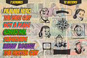 Comic Illustrator Styles, a Layer Style Add-On by Brigantine Designs