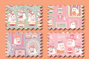 Spooky frames paper and clipart set, an Illustration by Poppymoondesign (Thumbnail 3 of 5)