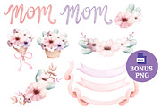 Mother’s Day 35 PNG Elements Bundle, an Object Graphic by Peacock_design (Thumbnail 5 of 5)