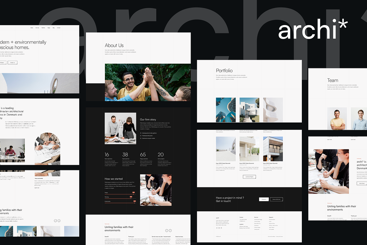 Archi - Modern Architecture Template, an UI Kit Template by YoArts (Photo 2 of 4)