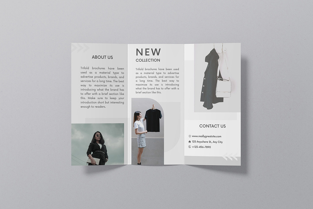 Trifold Brochure Mockup, a Product Mockup by graphicsecond