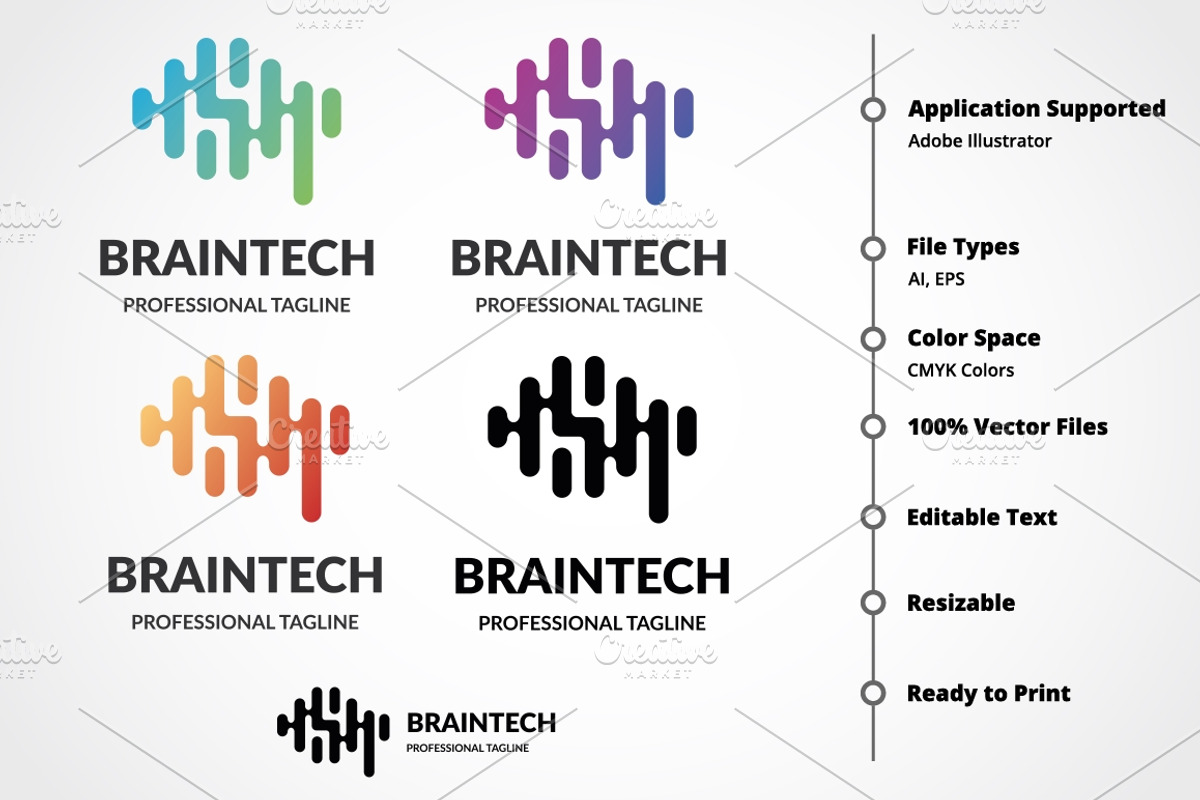 BrainTech Logo, a Branding & Logo Template by Design_Planet (Photo 5 of 5)