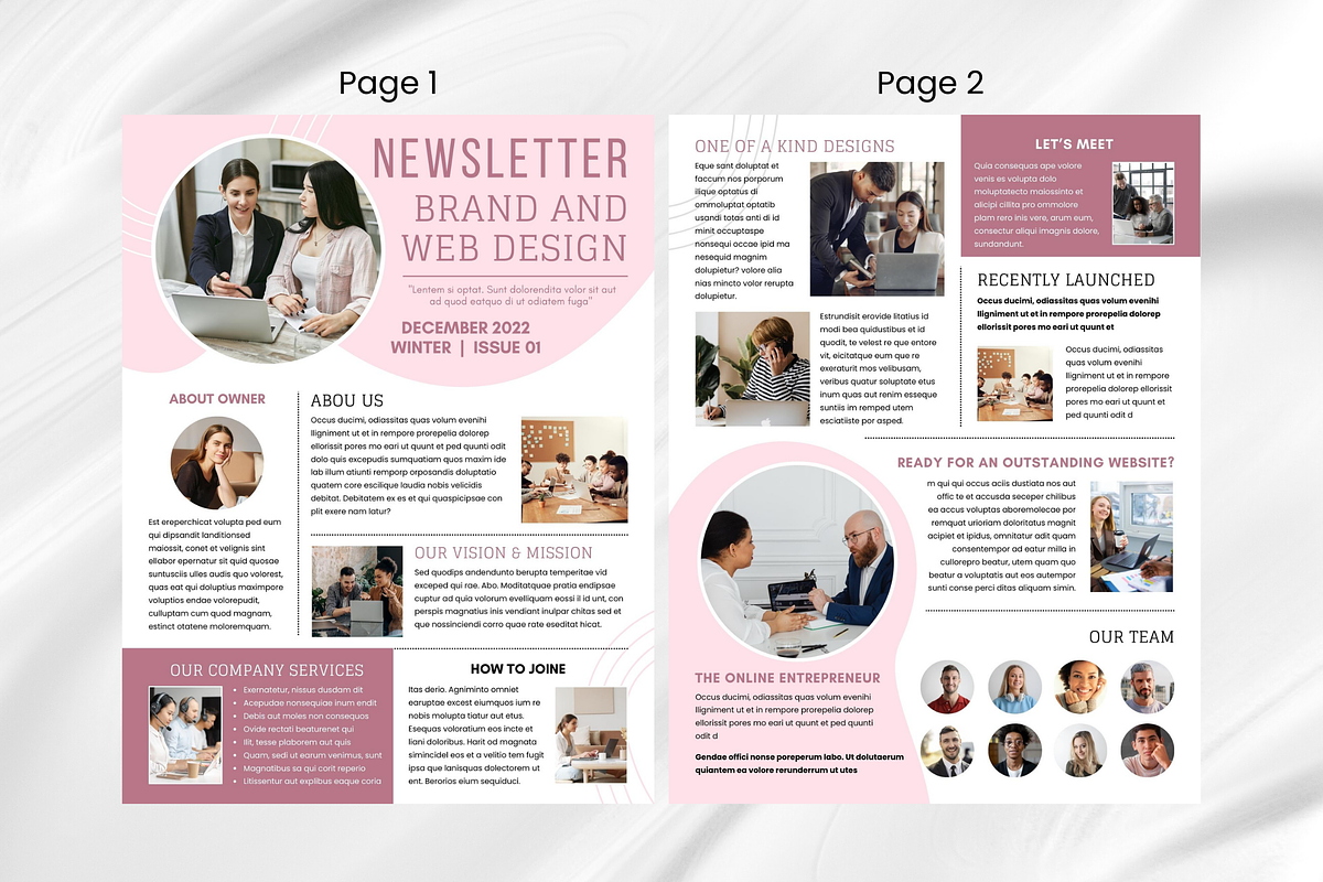 Canva Business Newsletter Template preview 6