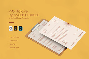Eyewear Product - Letterhead, a Print Template by VUNIRA