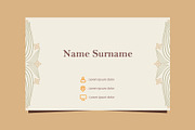 Natural Floral Business card, a Marketing Template by sekitarief (Thumbnail 2 of 3)