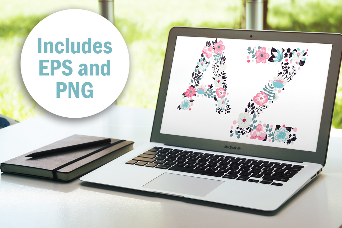 Floral alphabet and numbers, an Object Graphic by Anna Violet (Photo 4 of 5)