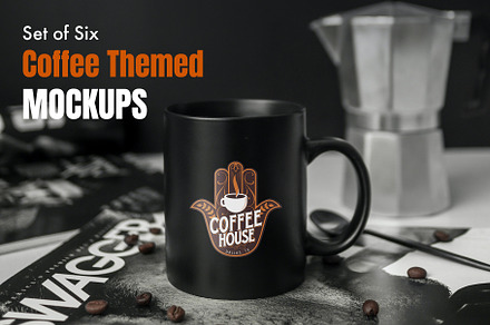 Coffee Themed Mockup Set