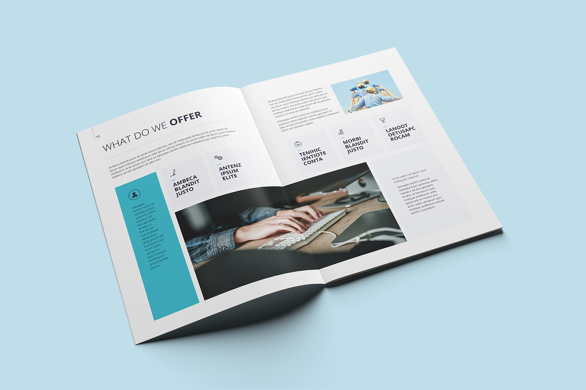 Company Profile Template, a Brochure Template by WOWPro (Photo 7 of 10)
