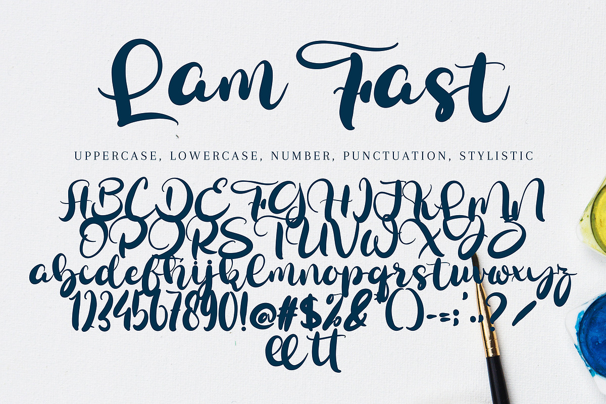Lam Fast, a Handwritten Font by pineungtype (Photo 11 of 11)