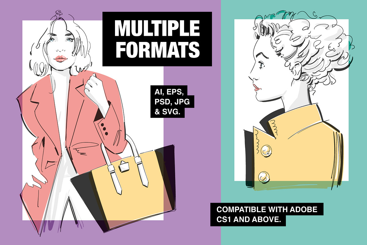 Fashion Portrait Illustrations, a Healthcare Illustration by Wingsart Studio (Photo 5 of 6)